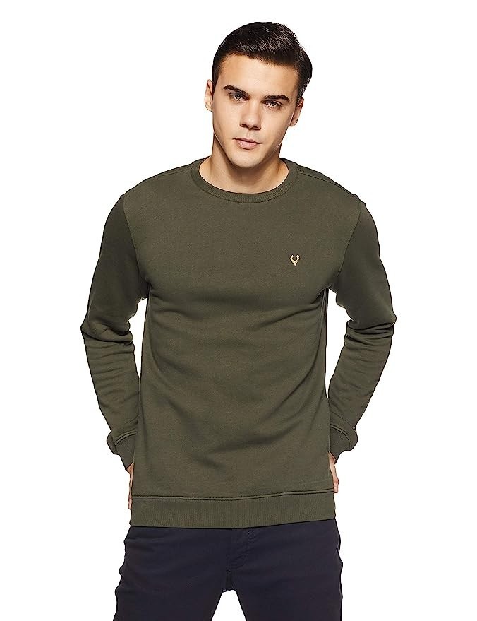 Cotton Crew Neck Sweatshirt