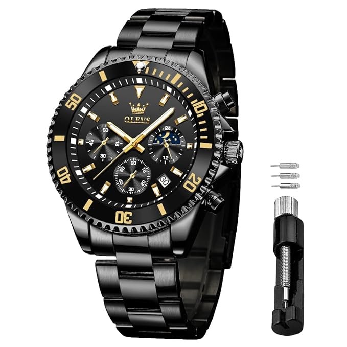 Analog Watch in black