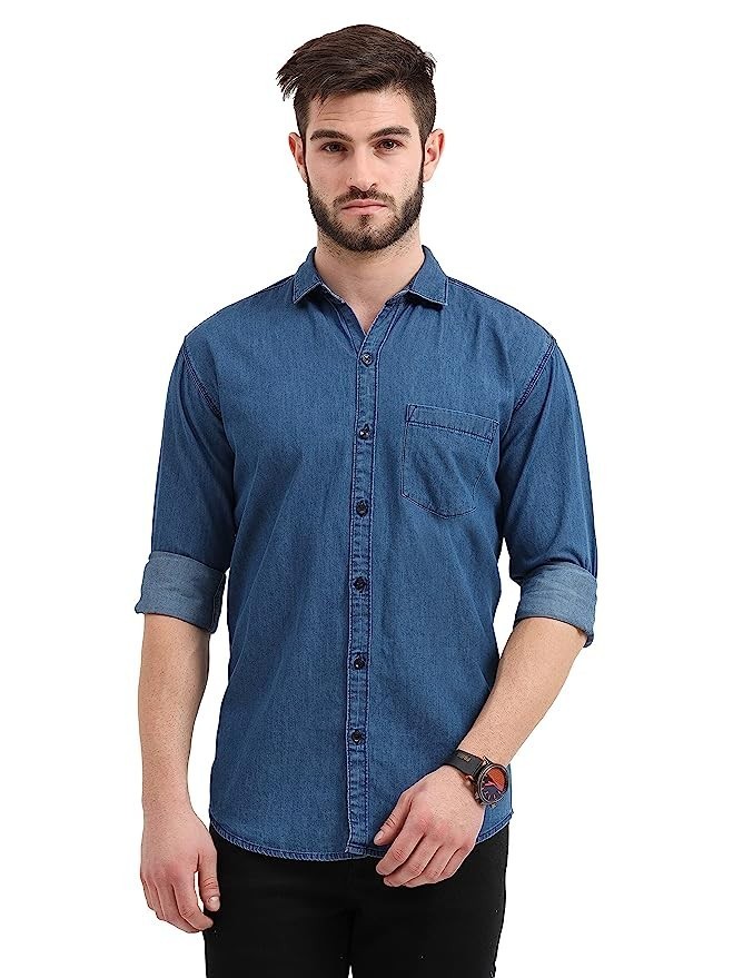 Long Sleeve Casual Denim Shirt